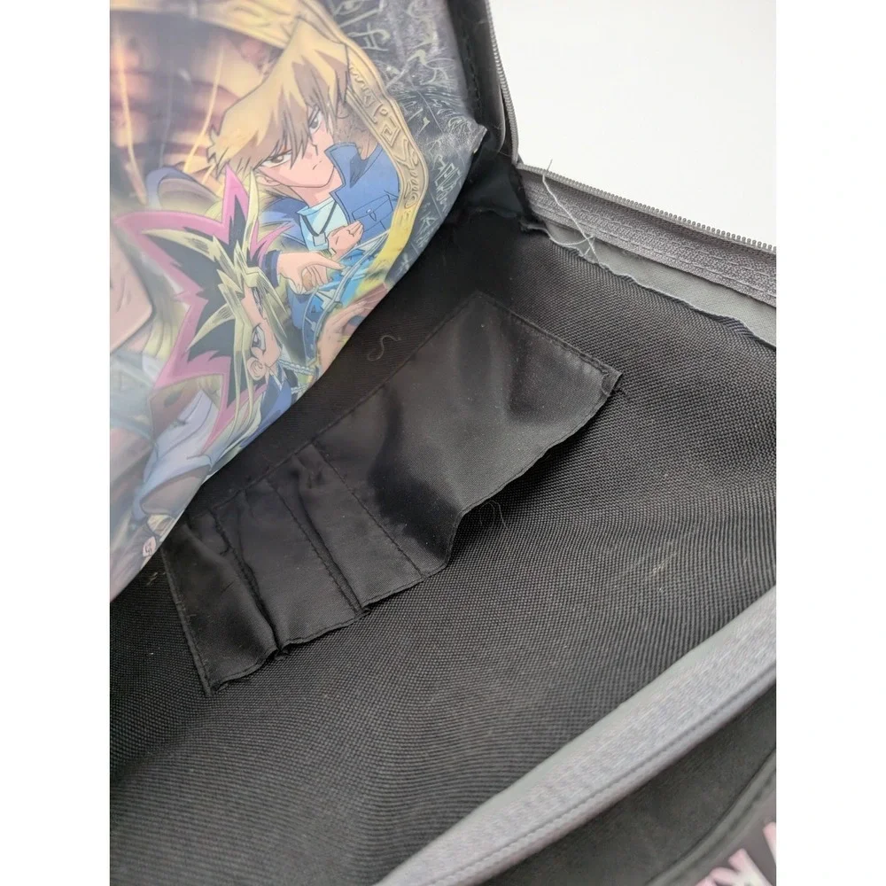 Vintage Yu Gi Oh  ENTER THE SHADOW REALM ROLLING BACKPACK  BLACK YUGIOH BOOK BAG